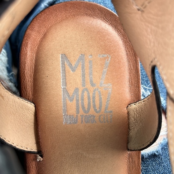 Mix Mooz Fifi Black Leather Hook & Loop Strap Sandals Womens Sz 11 NWOB - Picture 4 of 13